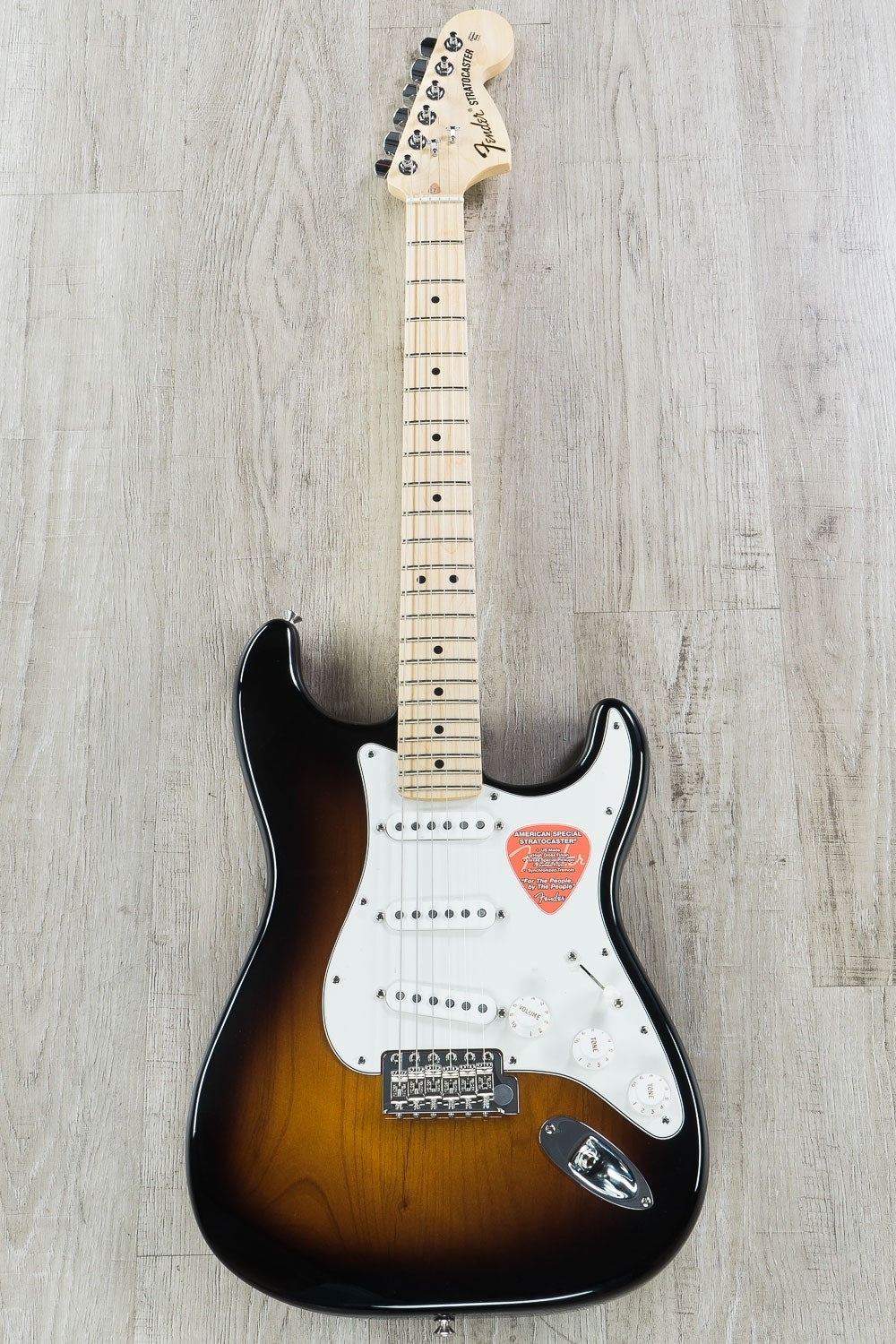 Fender American Special Stratocaster Electric Guitar, Maple Fingerboard - 2-Color Sunburst (Open Box)