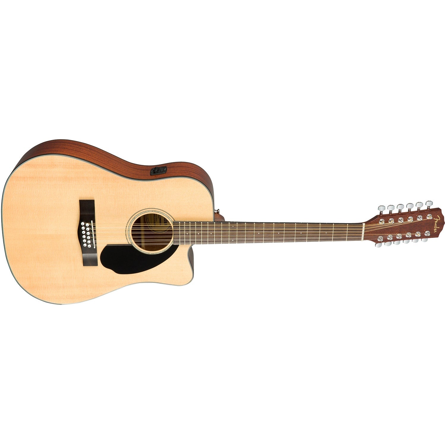 Fender CD-60SCE Dreadnought 12-String Acoustic Electric Guitar, Walnut Fingerboard, Natural