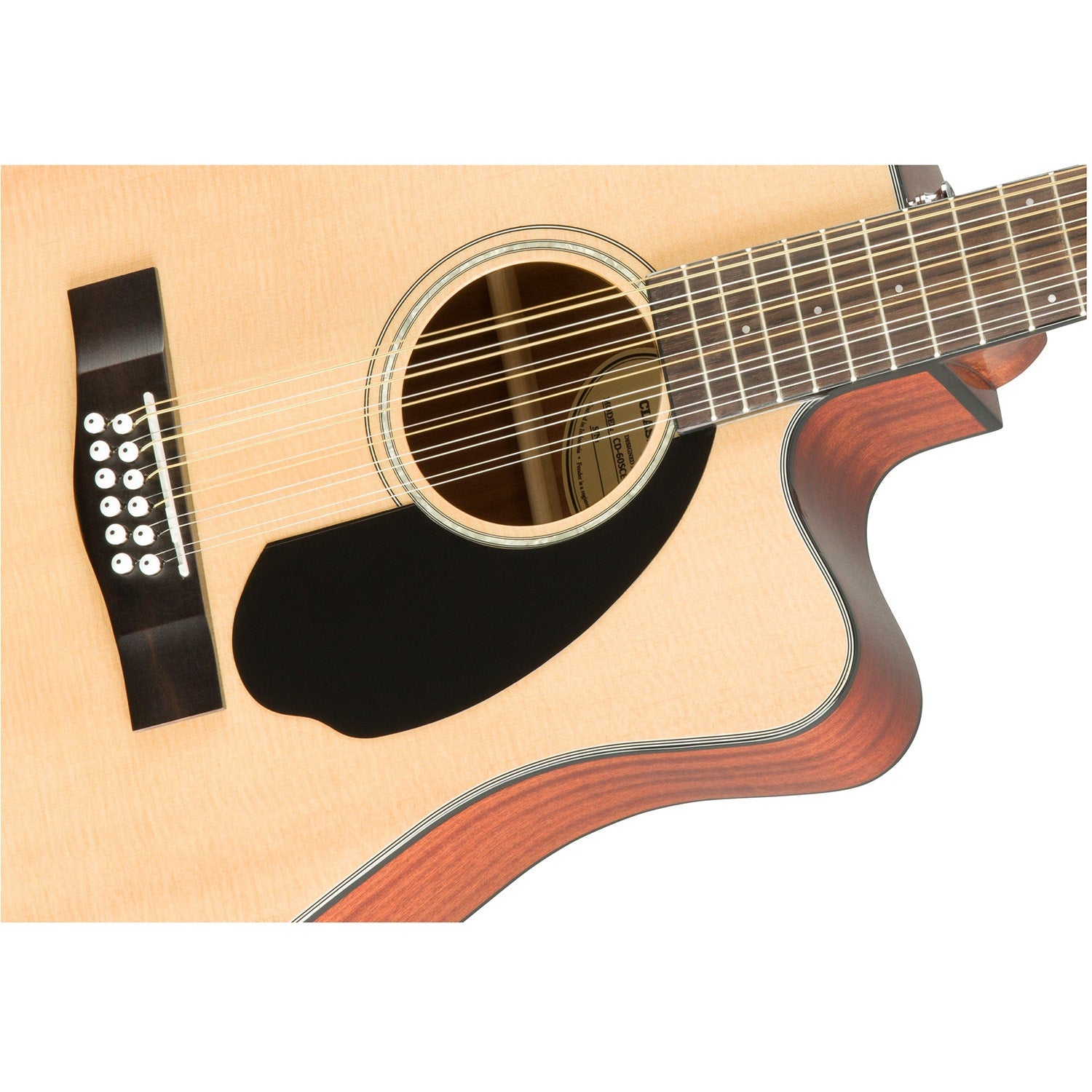 Fender CD-60SCE Dreadnought 12-String Acoustic Electric Guitar, Walnut Fingerboard, Natural