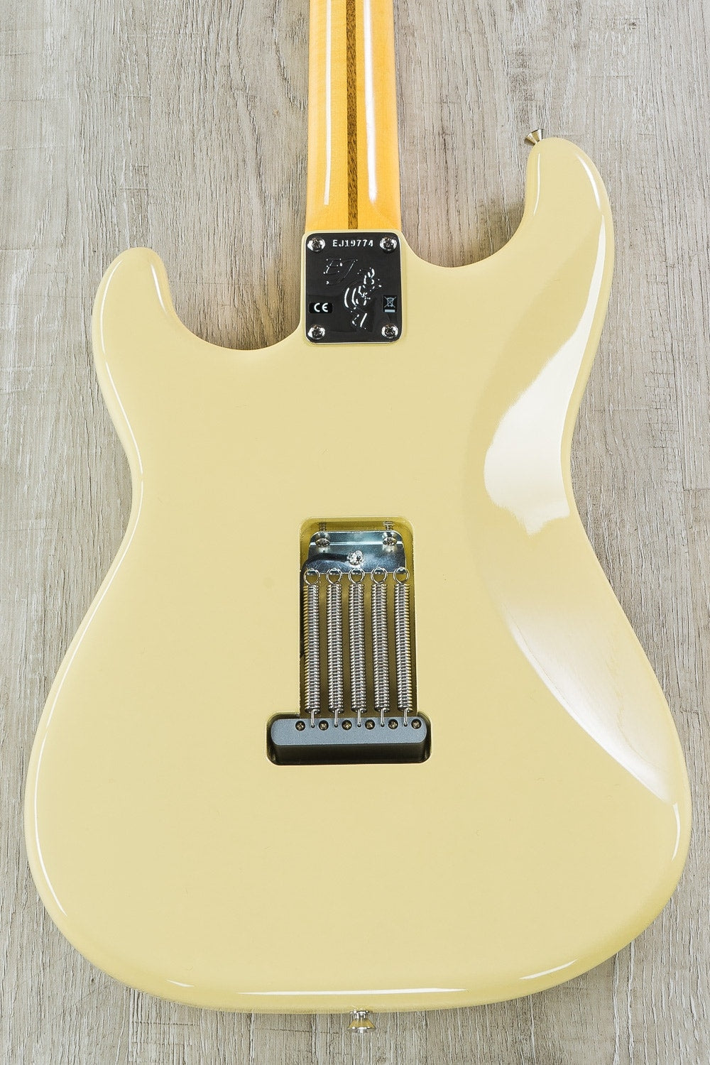 Fender Eric Johnson Signature Thinline Stratocaster Semi-Hollow Electric Guitar, Maple Fretboard, Hard Case - Vintage White (Open Box)