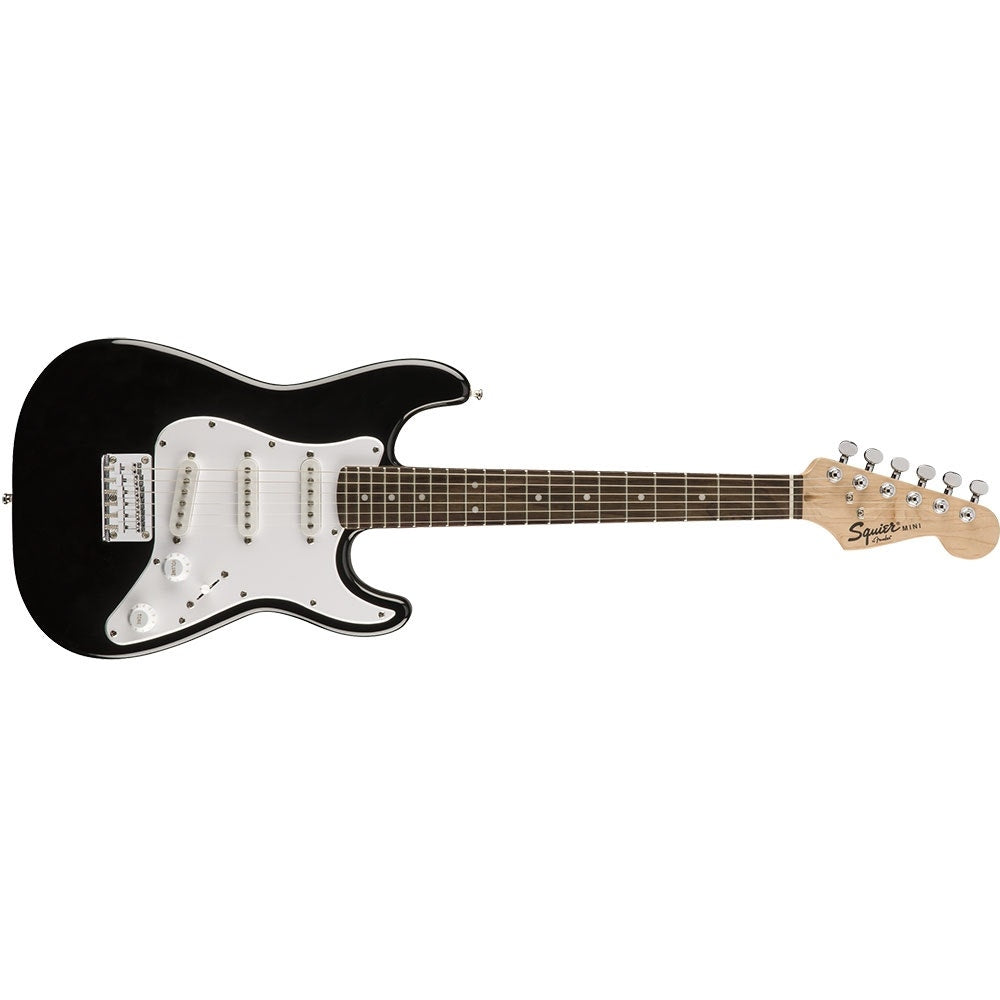 Squier Mini Stratocaster Electric Guitar, Laurel Fingerboard - Black
