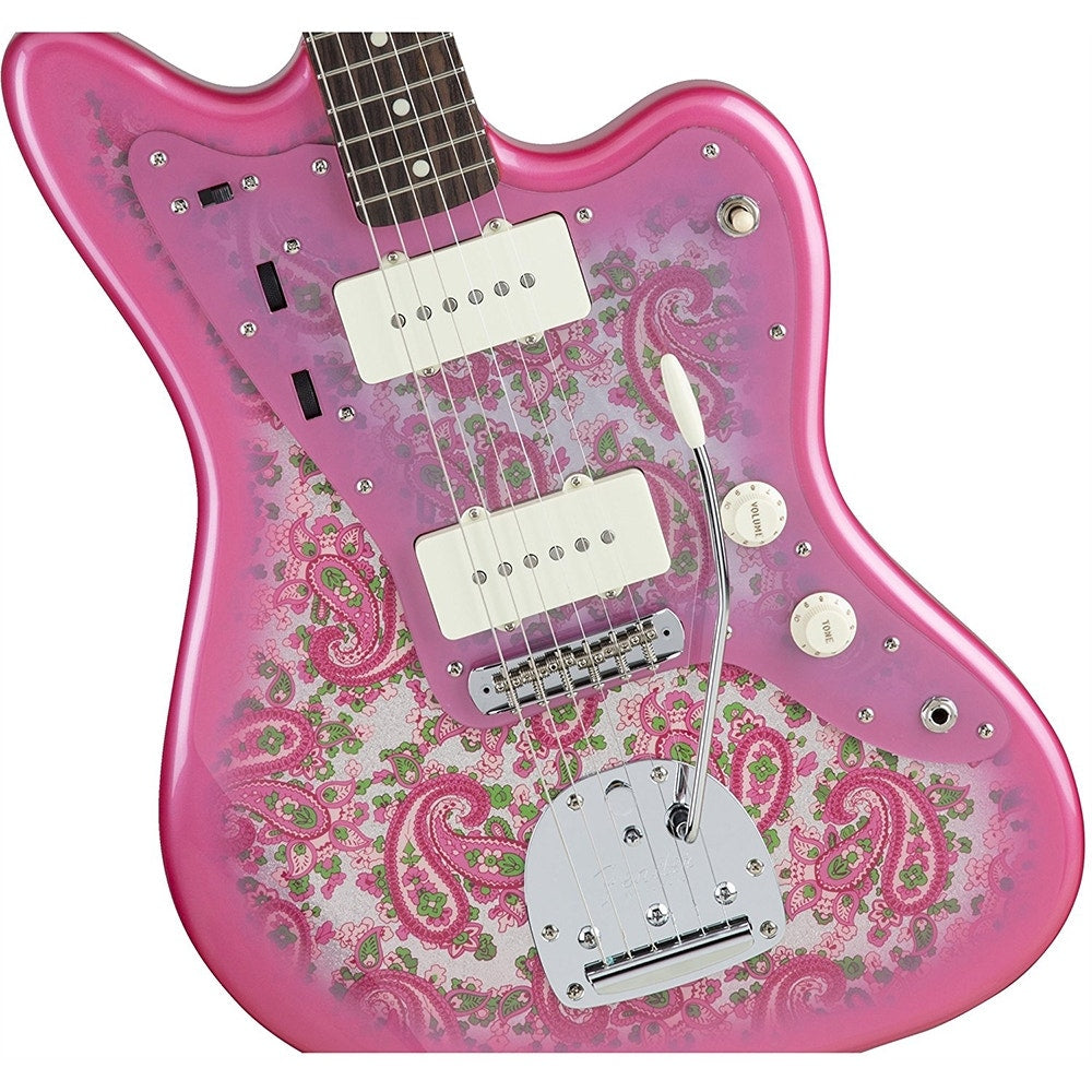 Fender Made in Japan Traditional '60s Jazzmaster Electric Guitar, Rosewood Fingerboard, Gig Bag - Pink Paisley
