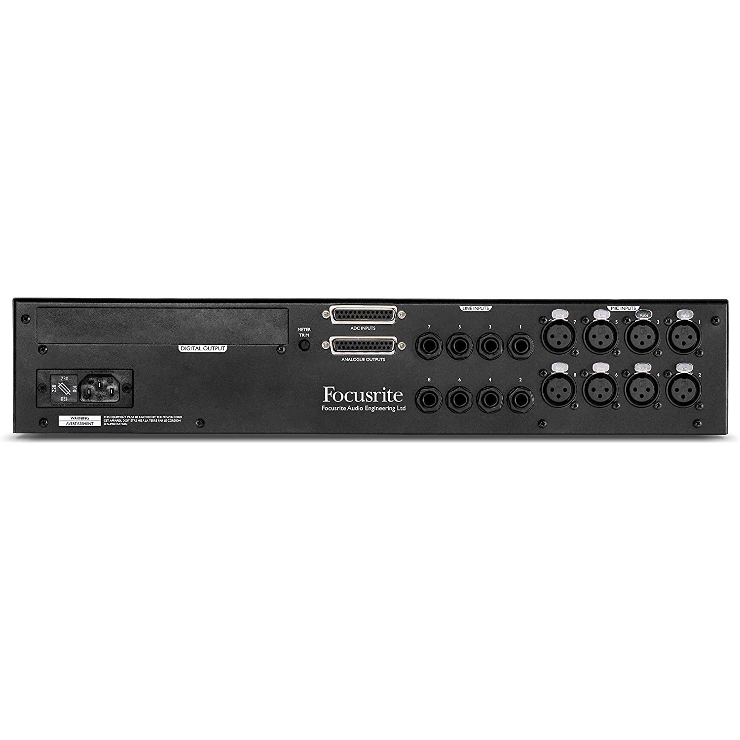 Focusrite ISA828 MKII 8-Channel Rackmount Microphone Preamp