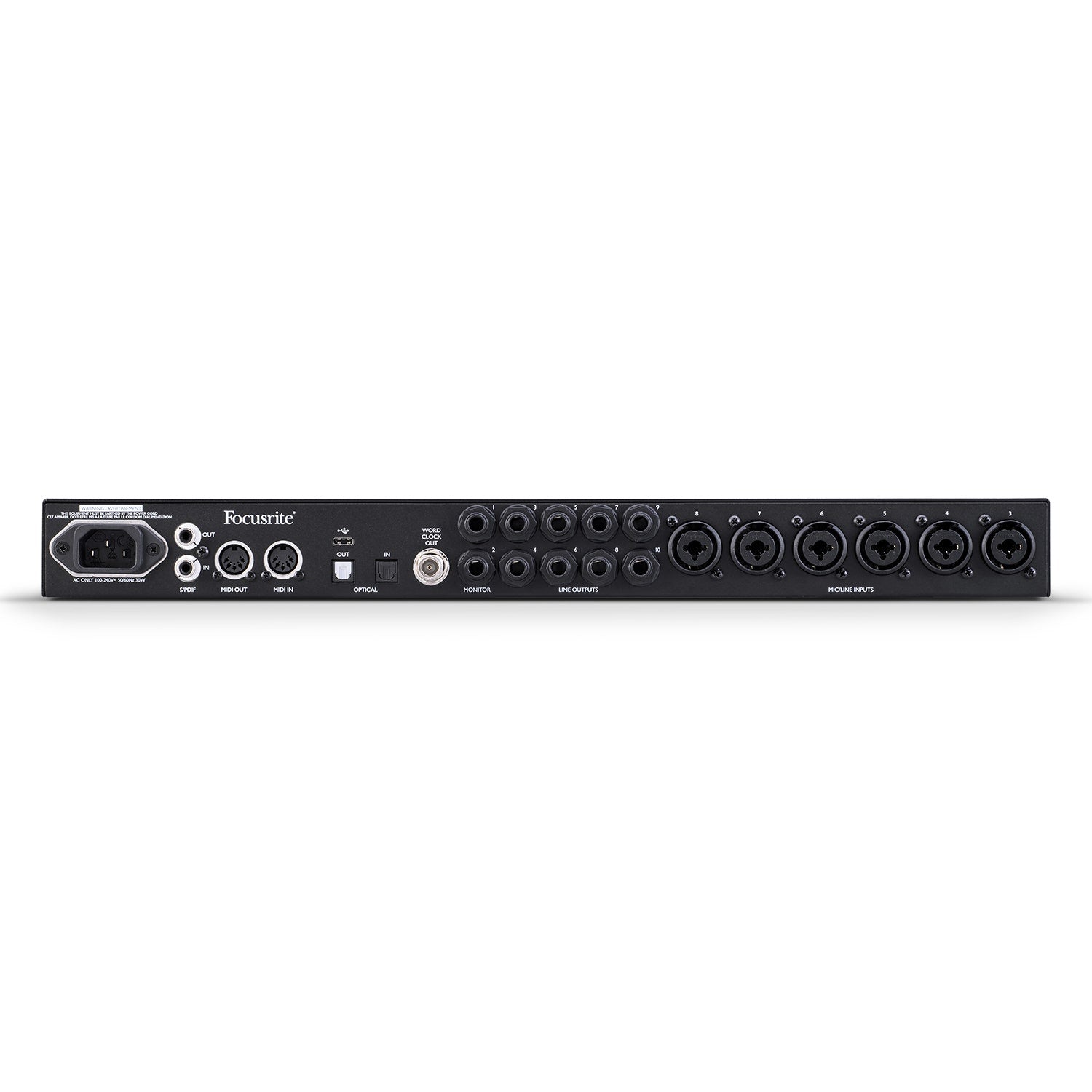 Focusrite Clarett+ 8Pre 18-In/20-Out USB-C Audio Recording Interface w/ 8 Preamps