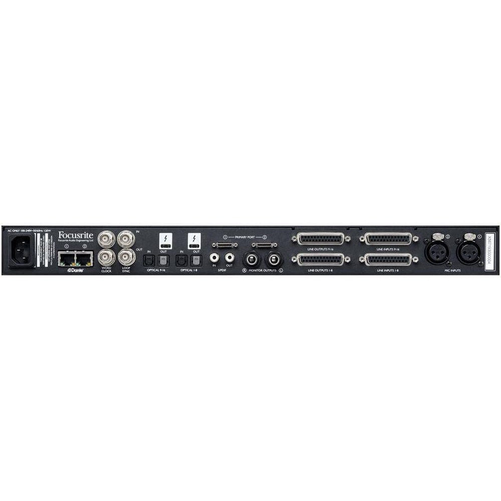 Focusrite Red 16Line 64-In / 64-Out Pro Tools HD / Dual Thunderbolt 3 Audio Interface