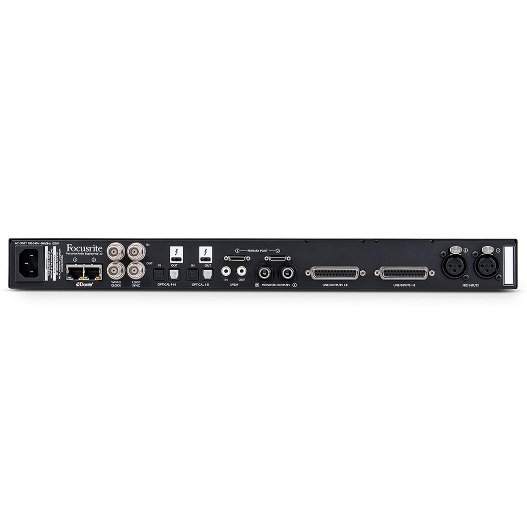 Focusrite Red 8Line 58-In / 64-Out Thunderbolt 3 Audio Interface, Dante Chipset