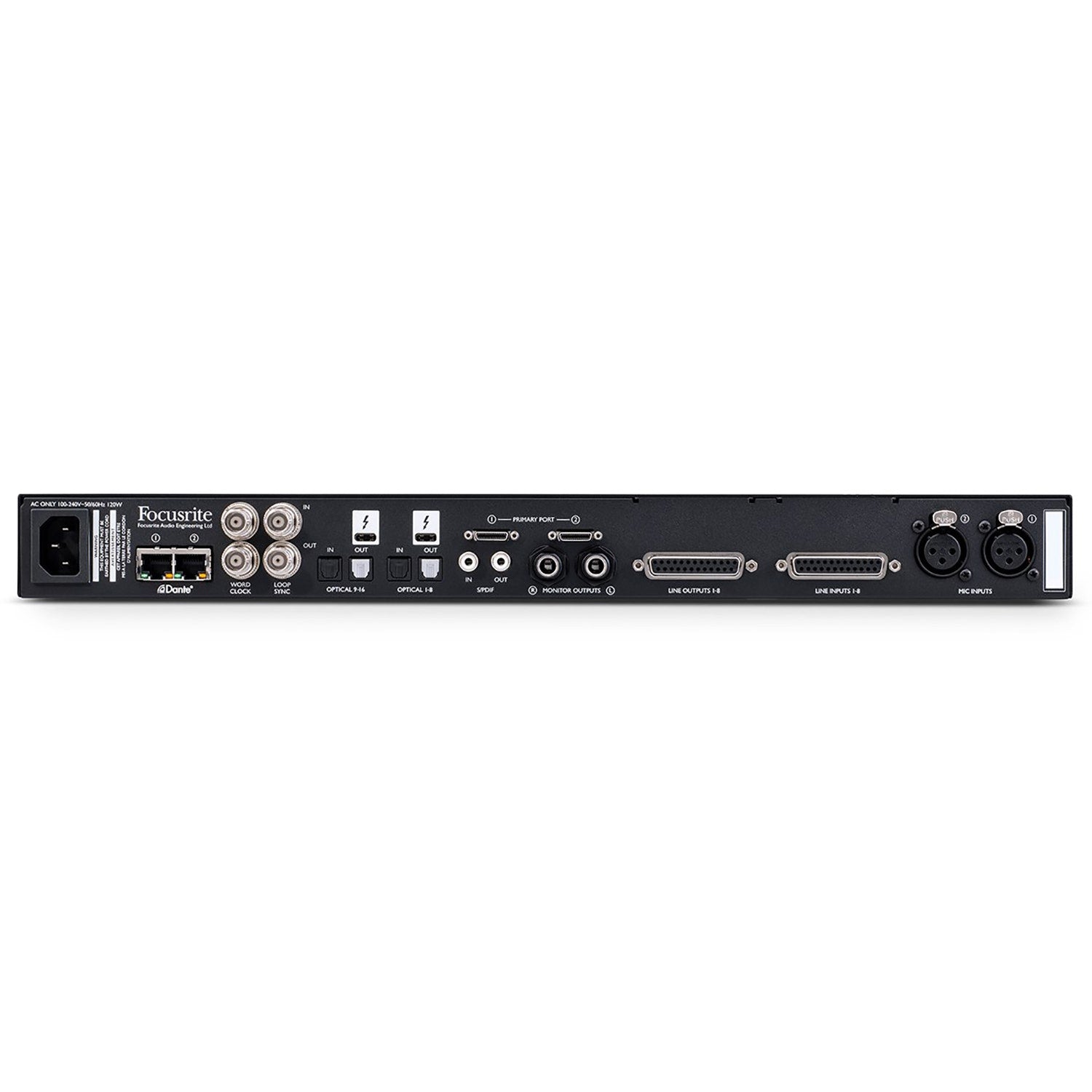 Focusrite Red 8Line 58-In / 64-Out Thunderbolt 3 Audio Interface, Dante Chipset