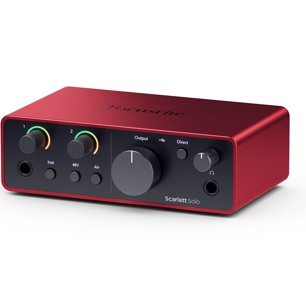 Focusrite Scarlett Solo Studio 4th Gen Audio Interface Recording Bundle