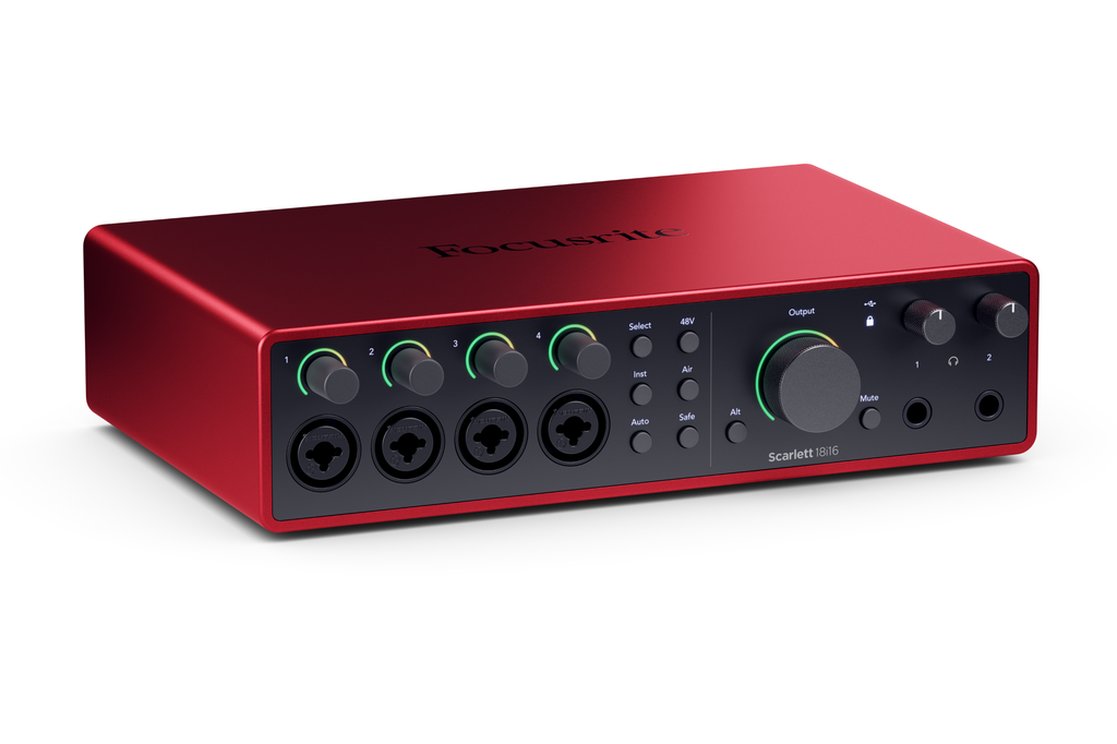Focusrite Scarlett 18i16 4th Gen 18-In 16-Out Audio Interface with 4 Combo Inputs