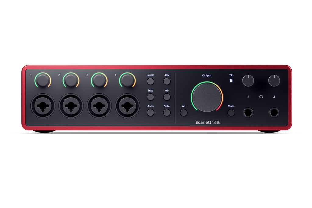 Focusrite Scarlett 18i16 4th Gen 18-In 16-Out Audio Interface with 4 Combo Inputs