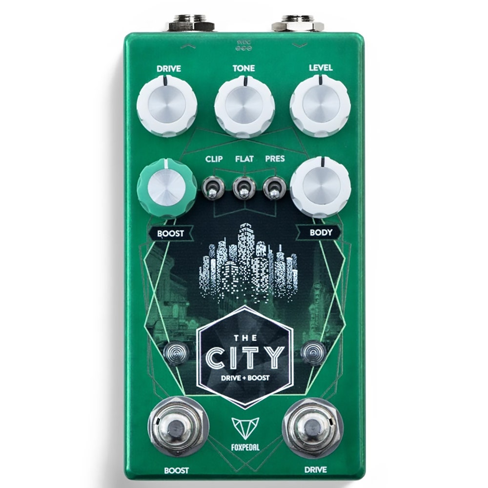 Foxpedal The City V2 TS-Style Overdrive Guitar Effects Pedal