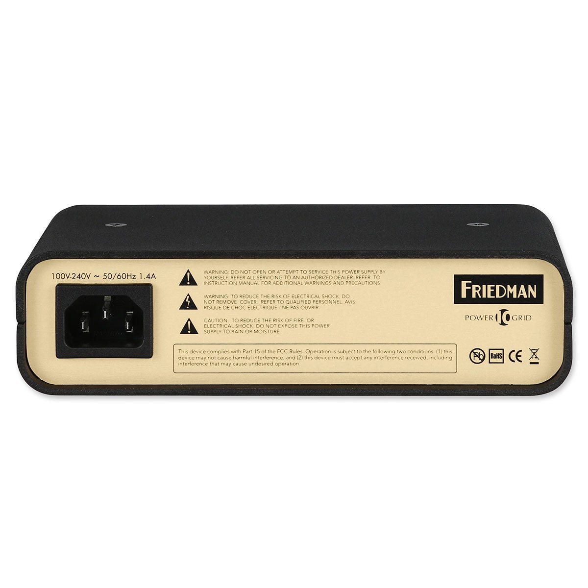 Friedman Power Grid 10 Pedalboard Power Supply w/ 10 Isolated 9v Outputs