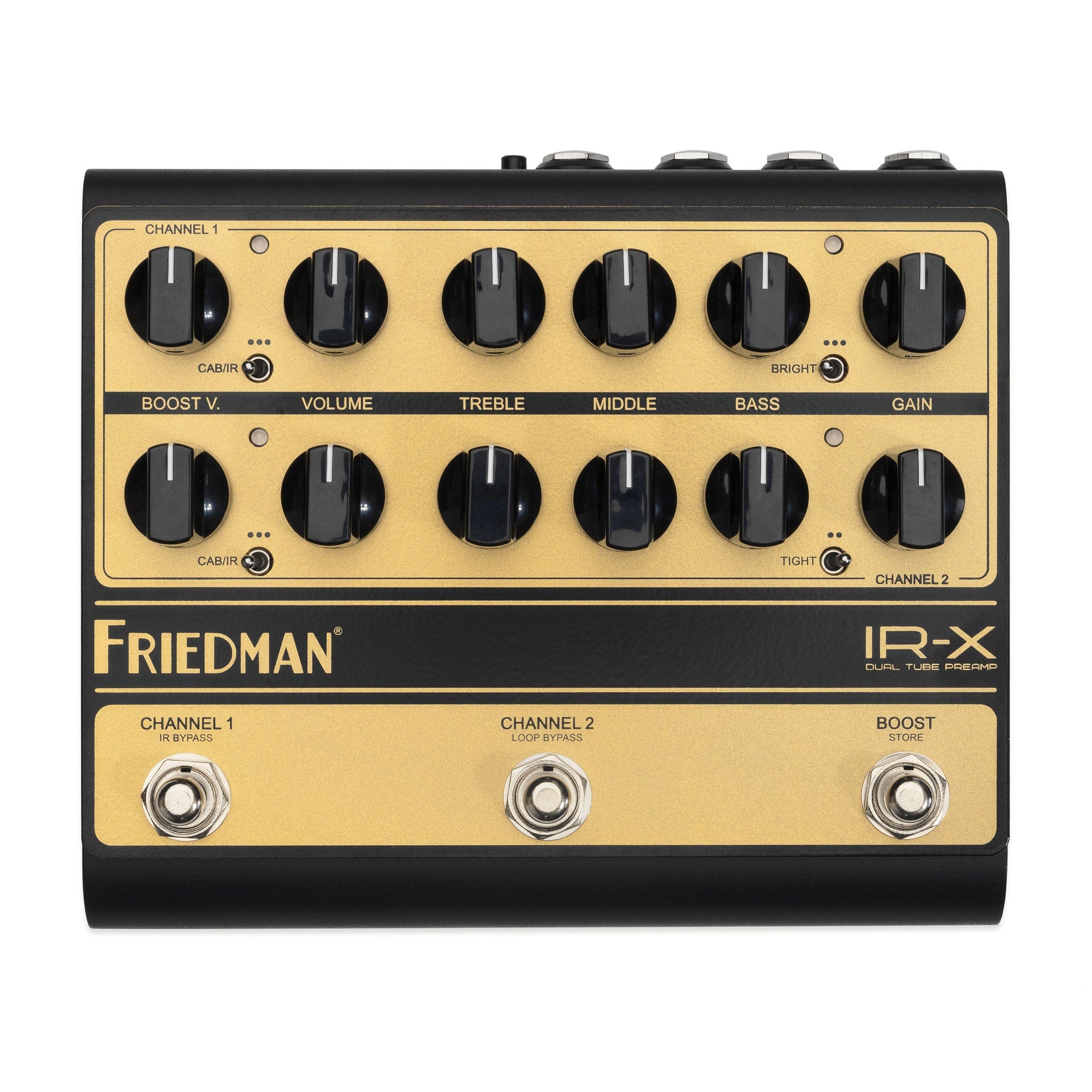 Friedman IR-X 2-Channel Dual-Tube Preamp Pedal with DI IR Cabinet & Power Amp Simulation