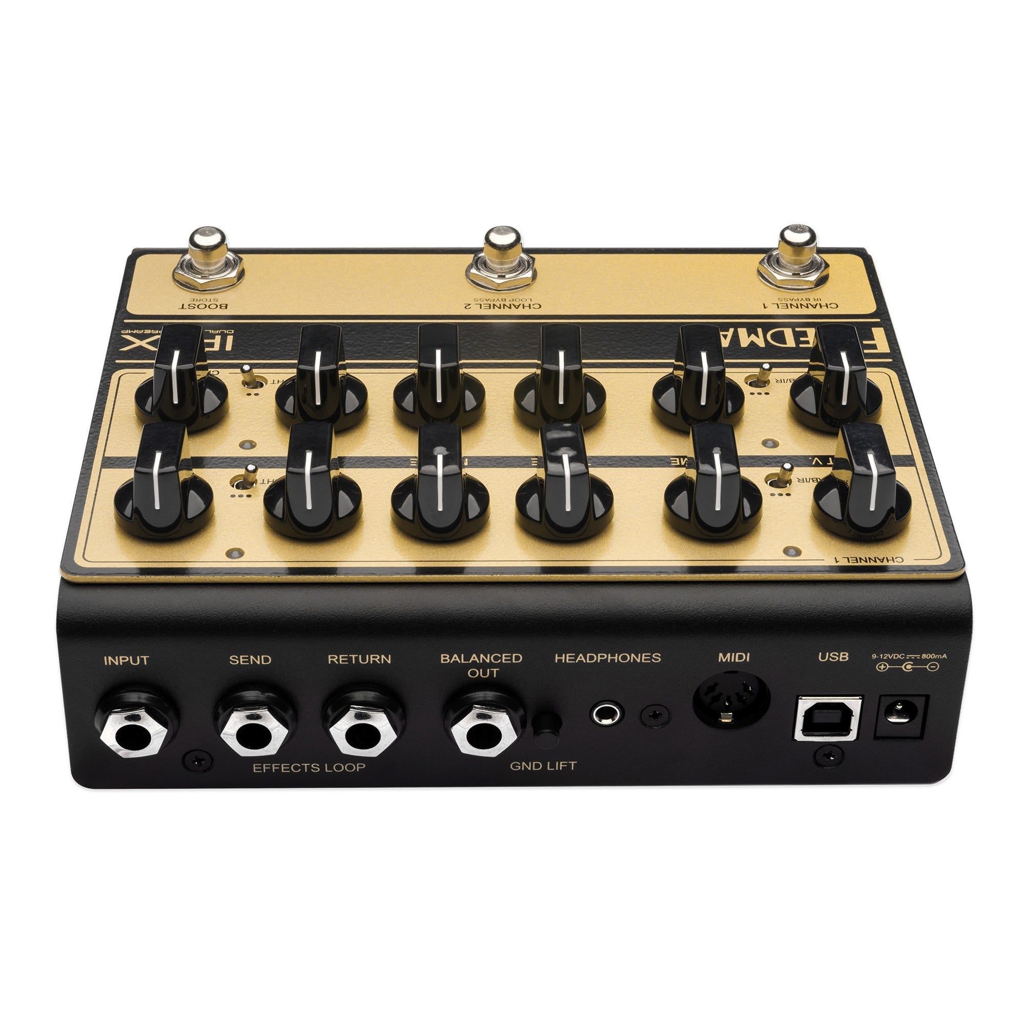 Friedman IR-X 2-Channel Dual-Tube Preamp Pedal with DI IR Cabinet & Power Amp Simulation