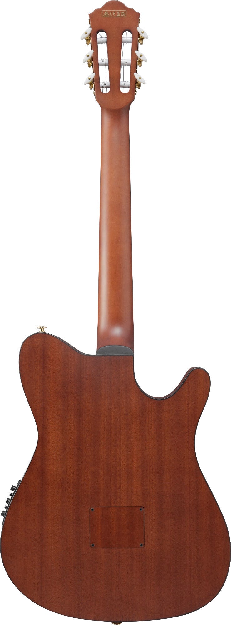 Ibanez FRH10NL Nylon-String Acoustic-Electric Left-Handed Guitar, Brown Sunburst Flat