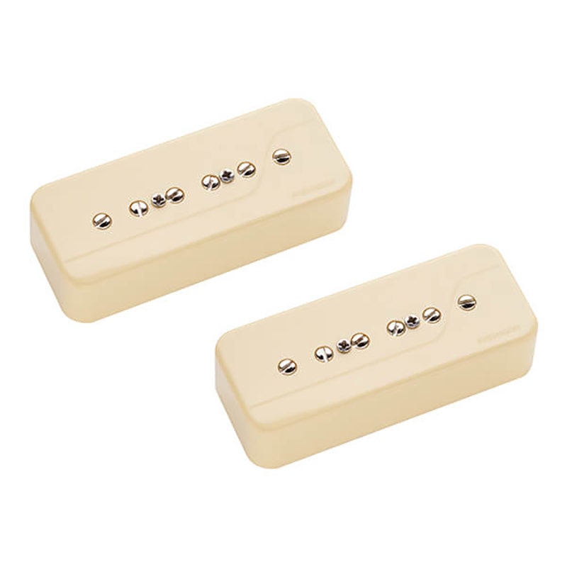 Fishman Fluence Greg Koch Signature Series Gristle-Tone P90 Guitar Pickup Set, Cream