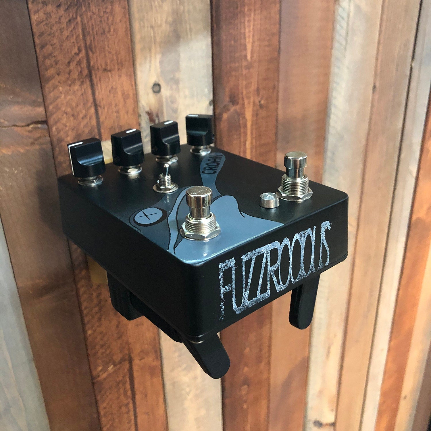 Fuzzrocious Pedals Croak Expressive Double Filter Fuzz Guitar Effects Pedal, Blackout