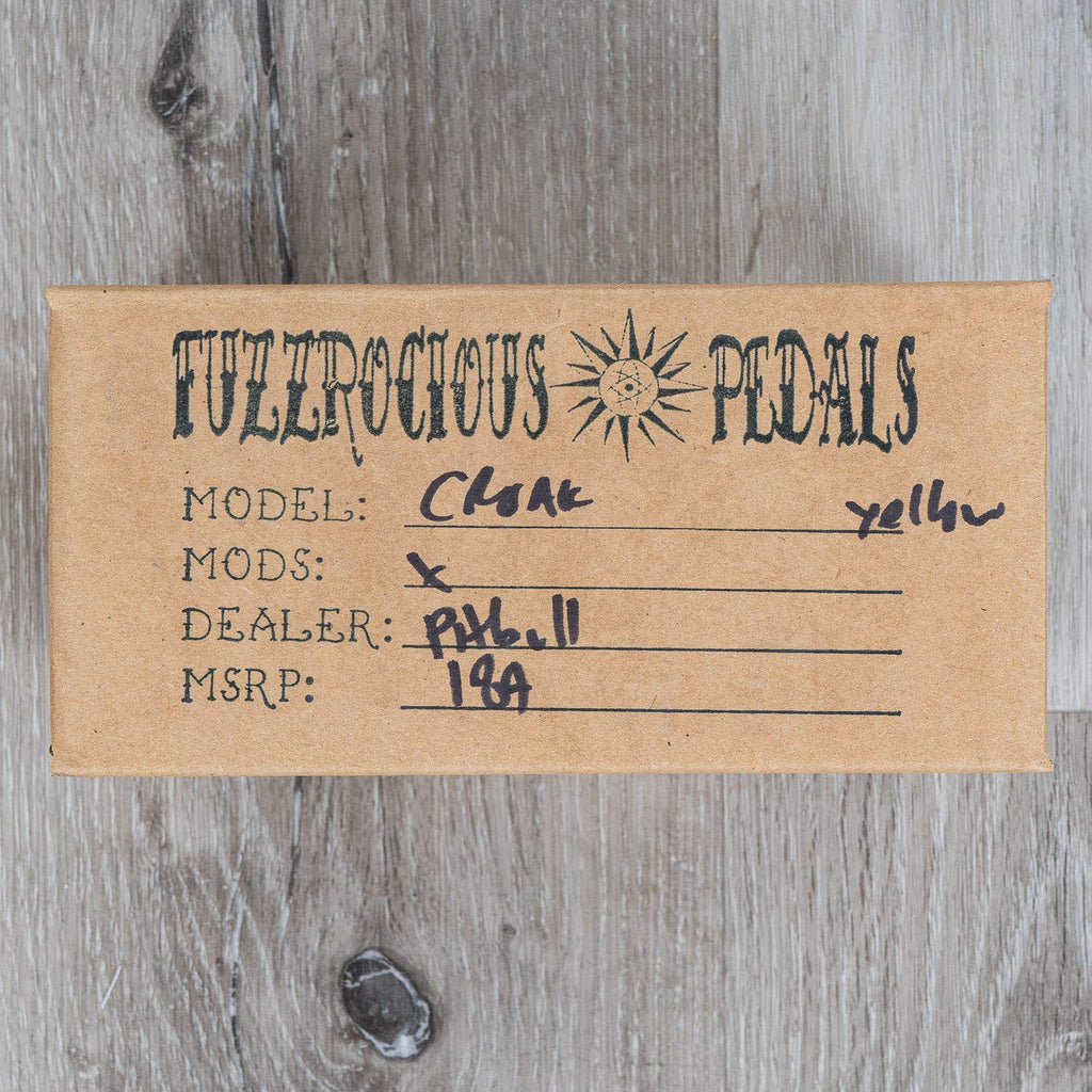 Fuzzrocious Croak Expressive Double Filter Fuzz Pedal, Yellow