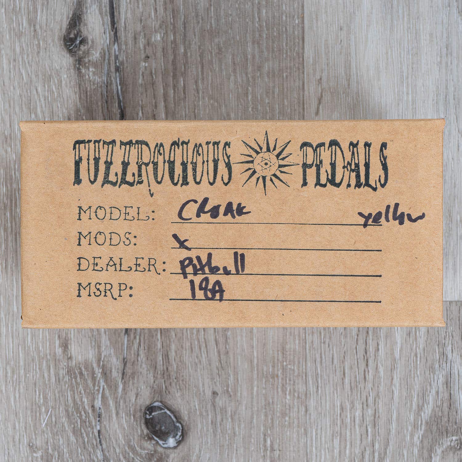 Fuzzrocious Croak Expressive Double Filter Fuzz Pedal, Yellow