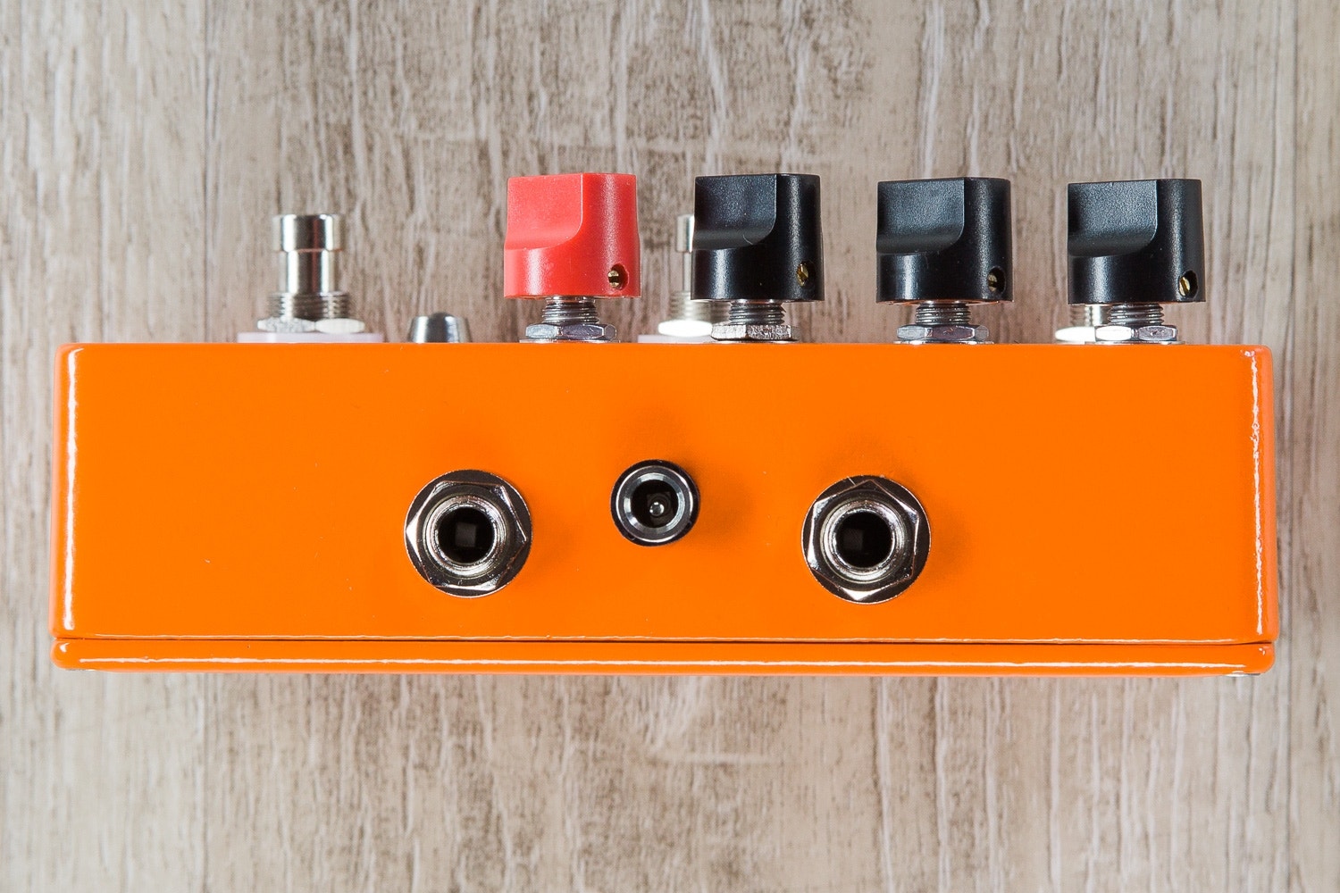 Fuzzrocious Pedals Demon King Overdrive / Distortion Guitar Effects Pedal, Momentary Feedback Mod - Orange