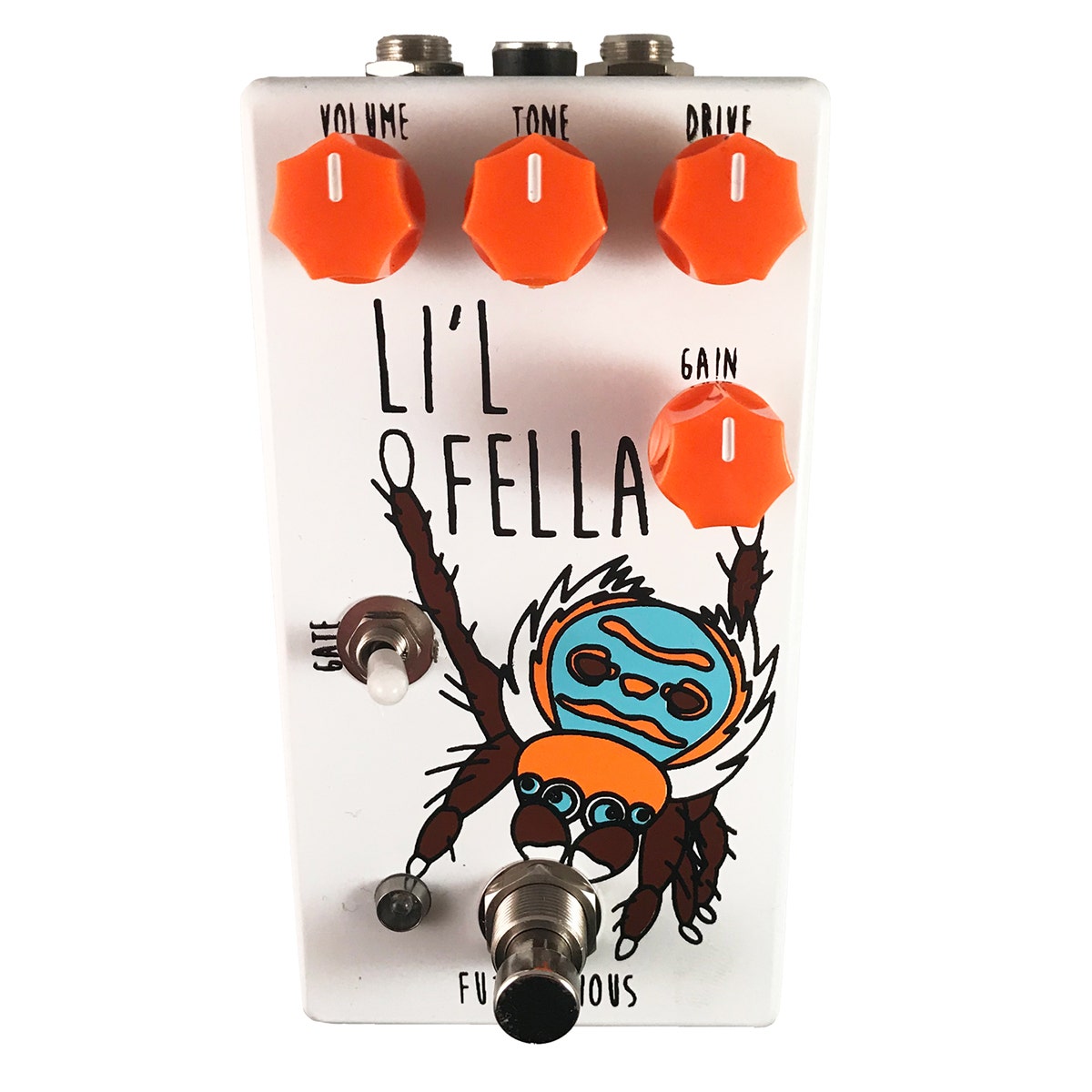 Fuzzrocious Pedals Li'l Fella Overdrive Distortion Fuzz 9v-18v Pedal