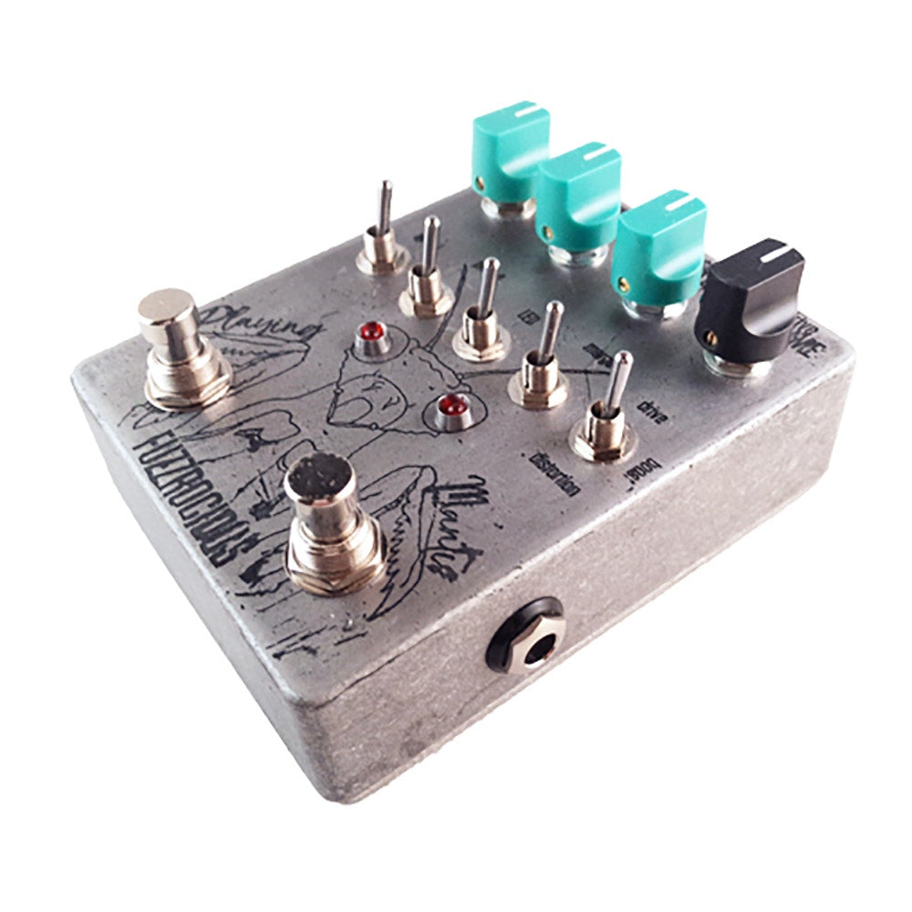 Fuzzrocious Pedals Playing Mantis Drive & Oscillator Overdrive / Distortion / Boost Guitar Effects Pedal, Limited Edition Etched