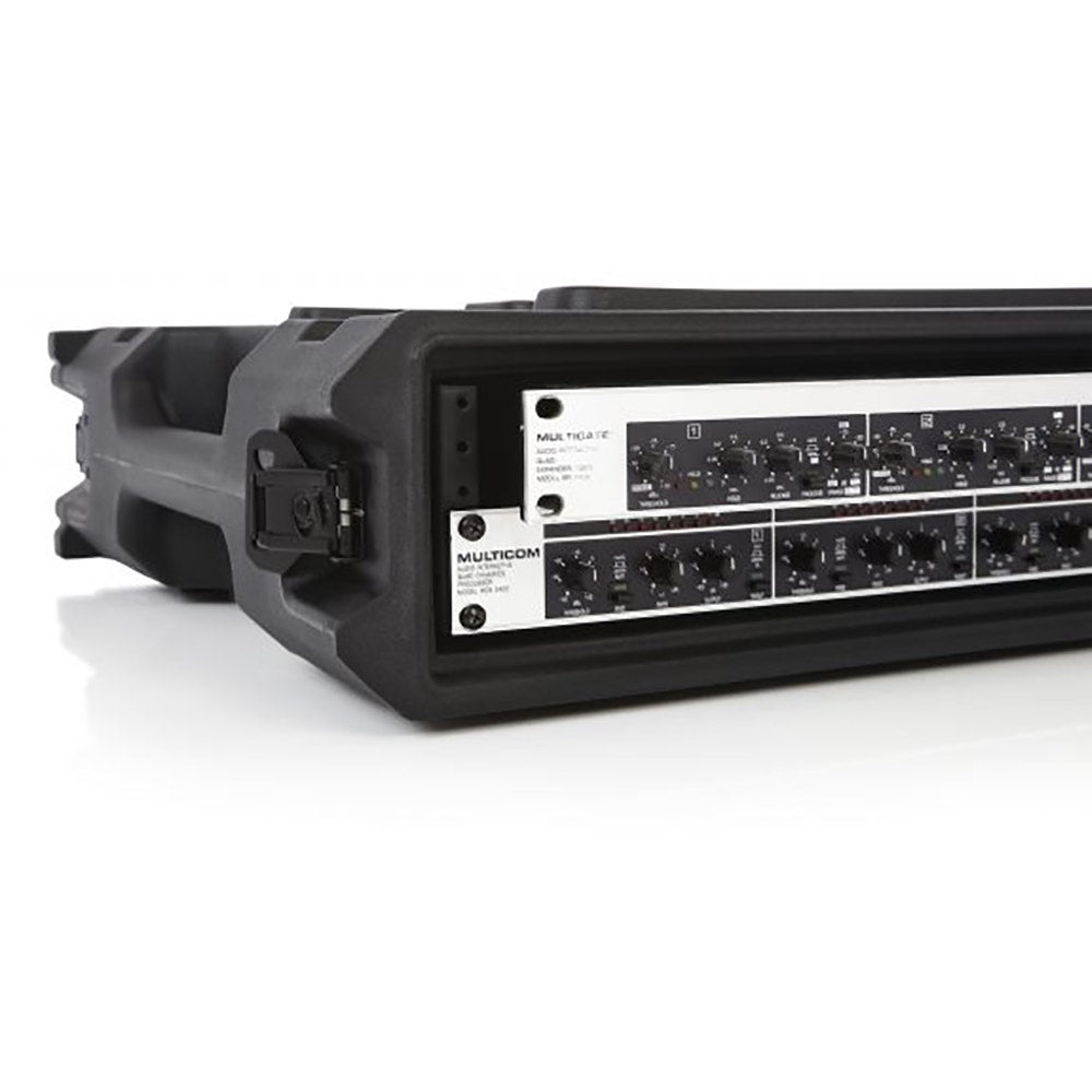 Gator Cases G-PRO-2U-19 2-Space Rotationally Molded Rack Case