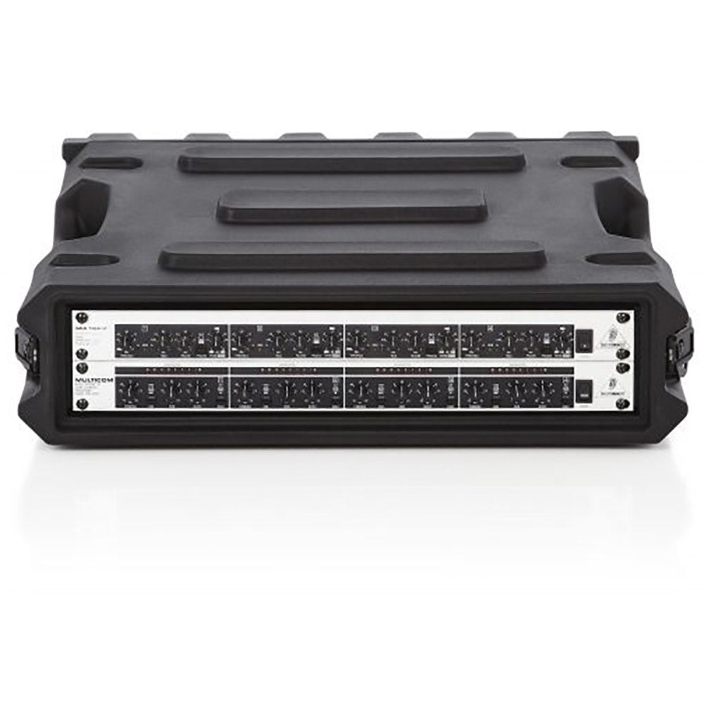 Gator Cases G-PRO-2U-19 2-Space Rotationally Molded Rack Case