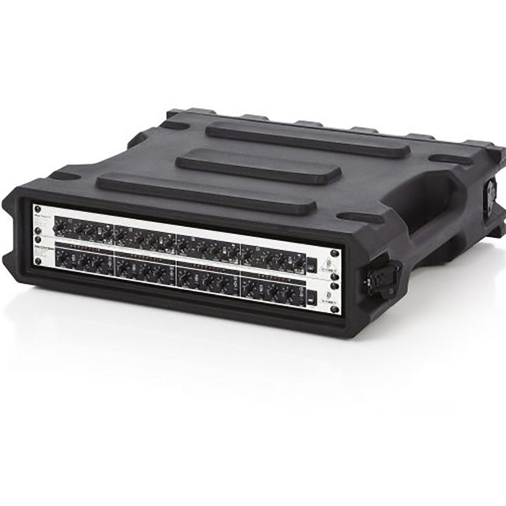 Gator Cases G-PRO-2U-19 2-Space Rotationally Molded Rack Case