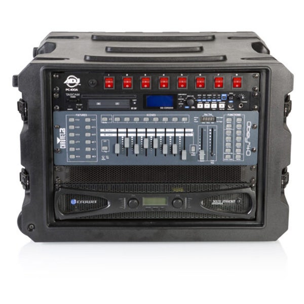 Gator Cases G-PROR-8U-19 8U, 19? Deep Molded Audio Rack; W/ Wheels