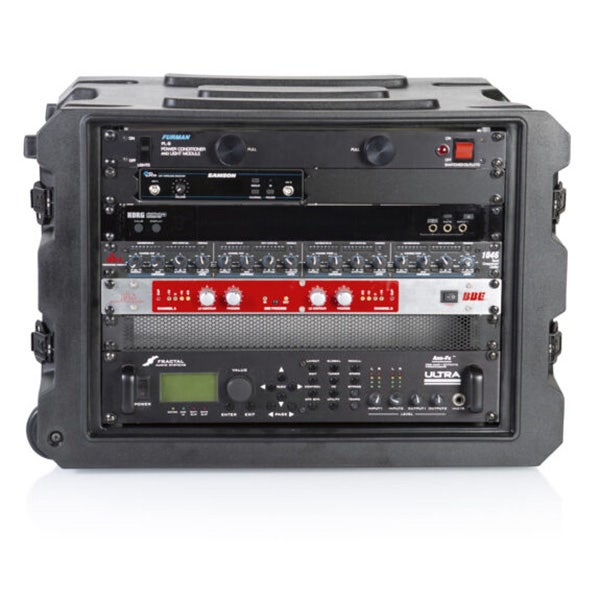 Gator Cases G-PROR-8U-19 8U, 19? Deep Molded Audio Rack; W/ Wheels