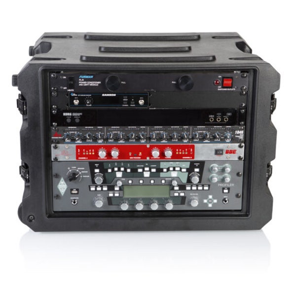 Gator Cases G-PROR-8U-19 8U, 19? Deep Molded Audio Rack; W/ Wheels