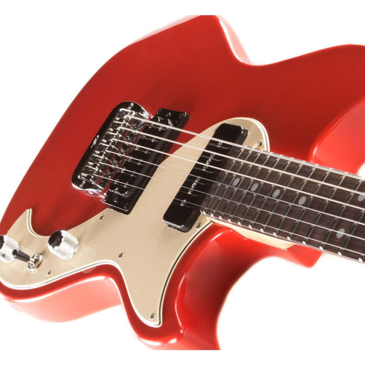 G&L USA Fallout Electric Guitar, Rosewood Fingerboard, Hard Case - Fullerton Red