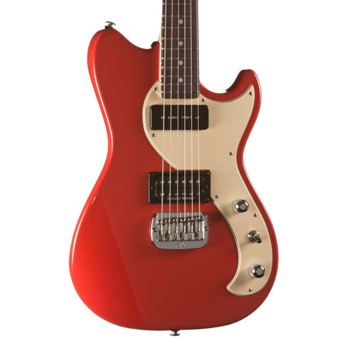 G&L USA Fallout Electric Guitar, Rosewood Fingerboard, Hard Case - Fullerton Red