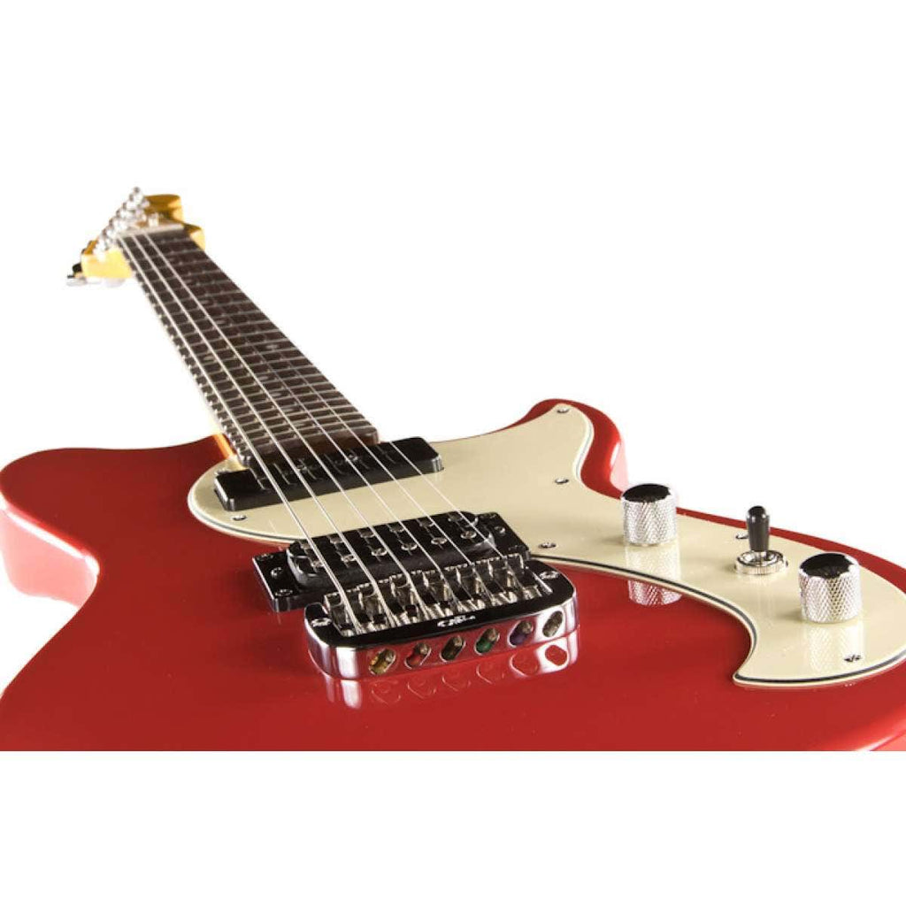 G&L USA Fallout Electric Guitar, Rosewood Fingerboard, Hard Case - Fullerton Red