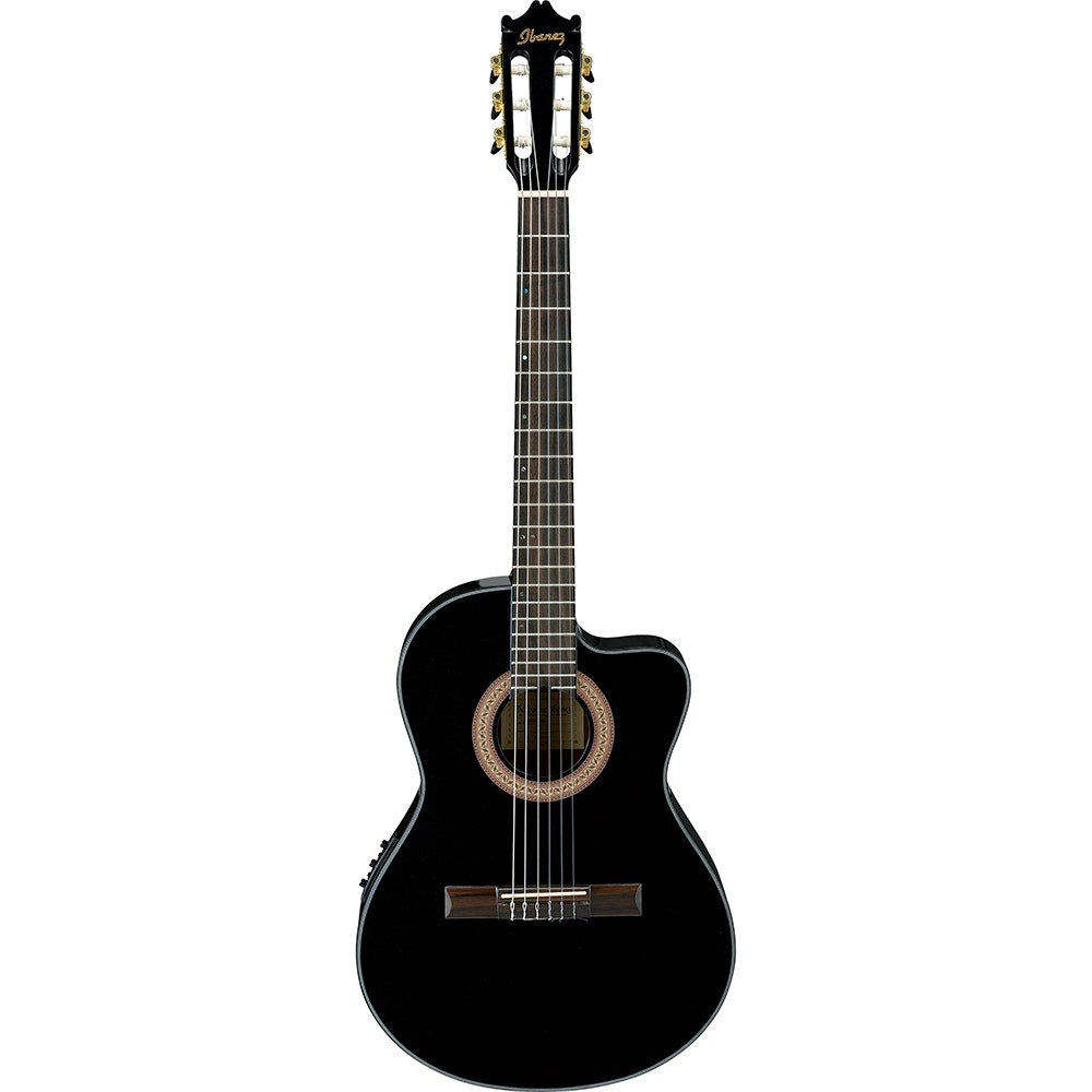 Ibanez GA35CE BKN Cutaway Classical Acoustic-Electric Guitar - Black Night (B-STOCK)