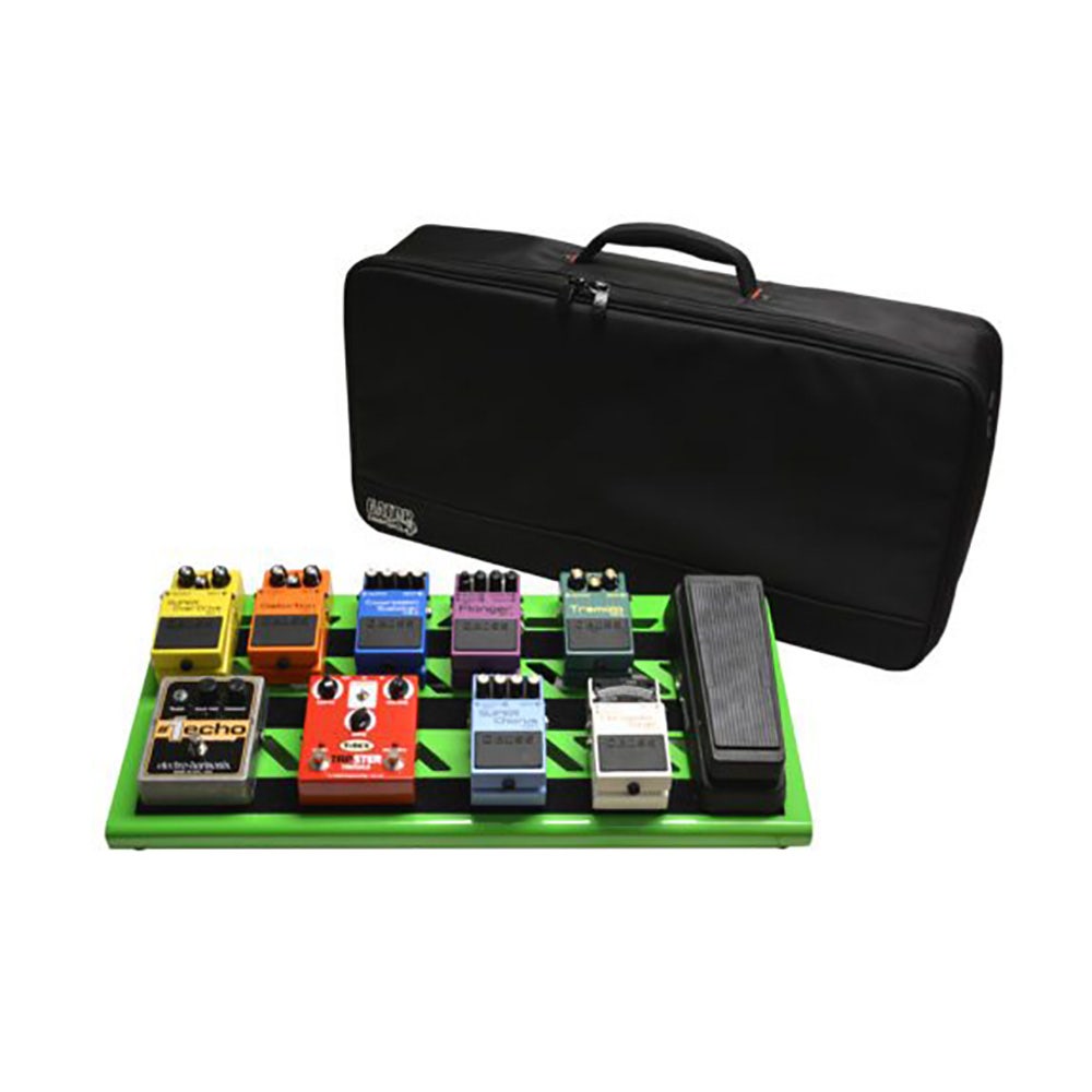 Gator Cases GPB-BAK-GR Large Pedal Board with Carry Bag - Green Finish