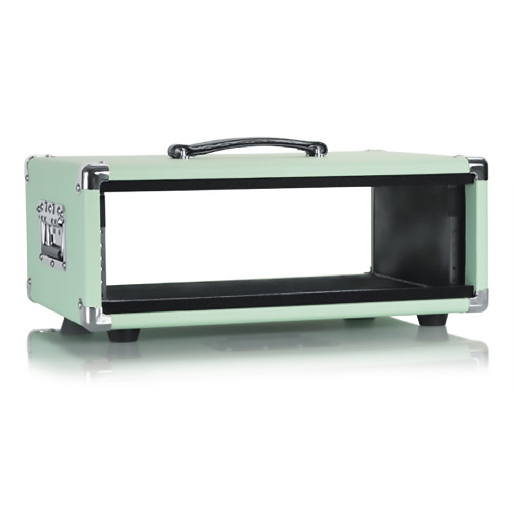 Gator Cases Retro Rack Series GR-RETRORACK-3SG Vintage Amp Vibe Rack Case, 3U Seafoam Green