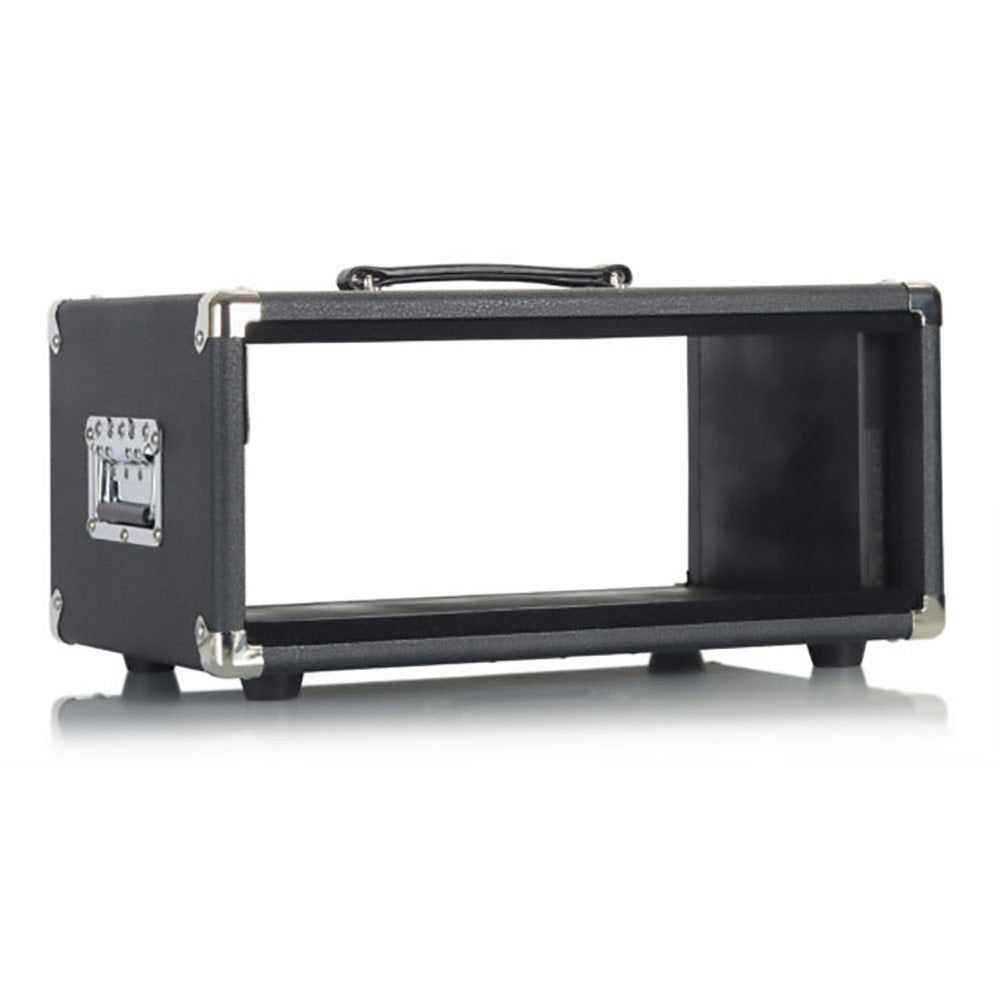 Gator Cases Retro Rack Series GR-RETRORACK-4BK Vintage Amp Vibe Rack Case, 4U Black