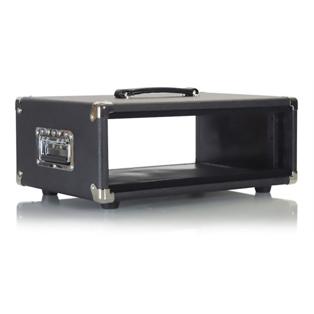 Gator Retro Rack Series GR-RETRORACK-3BK Vintage Amp Vibe Rack Case, 3U Black