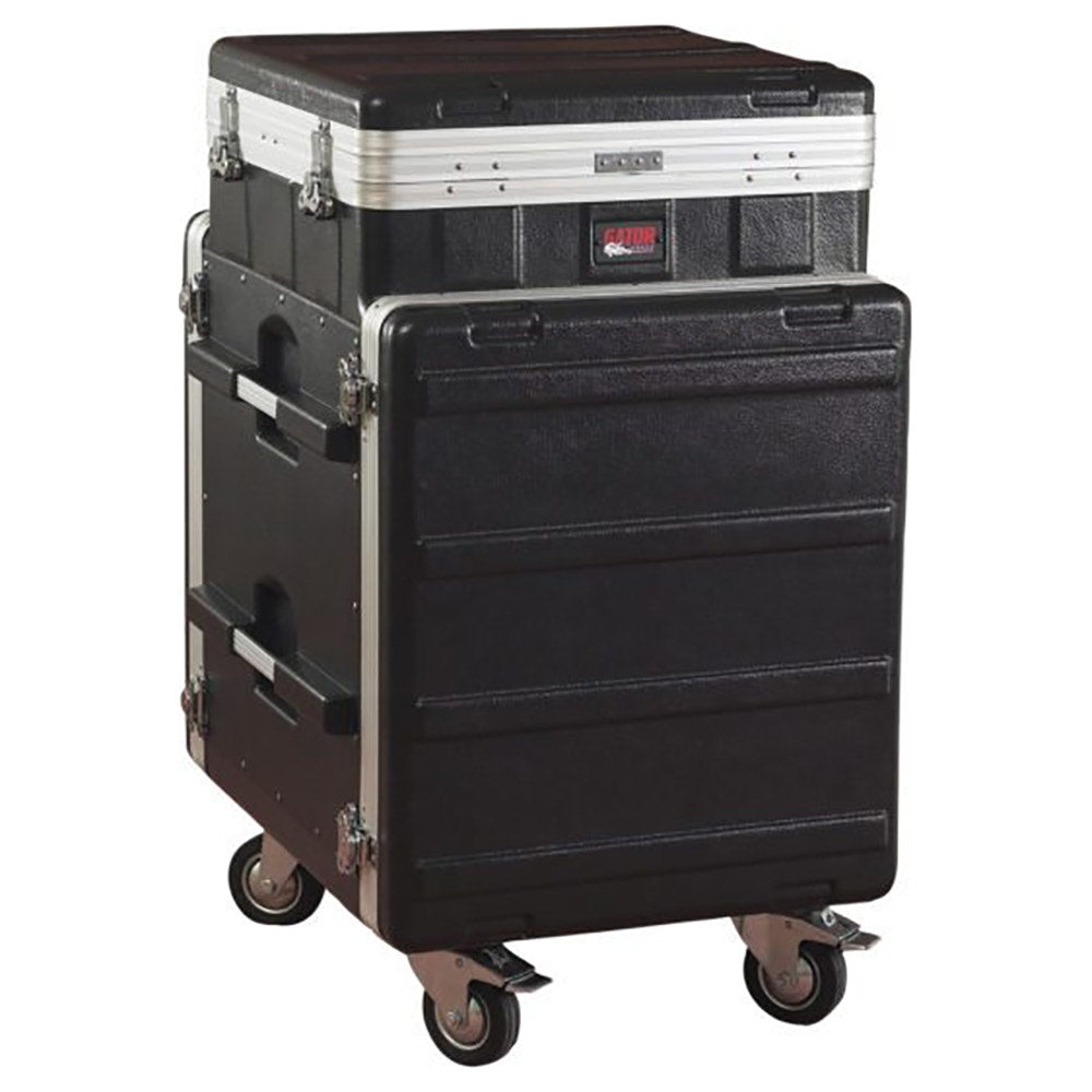 Gator Cases GRC-10X12-PU ATA Molded PE Pop-Up Console Rack, 10U Top, 12U Bottom