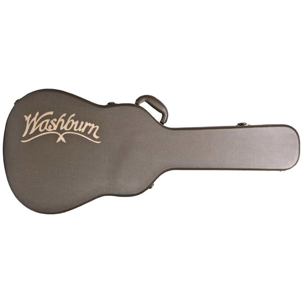 Washburn GCEADLX Deluxe Florentine Festival Acoustic Guitar Hard Case (Brown)