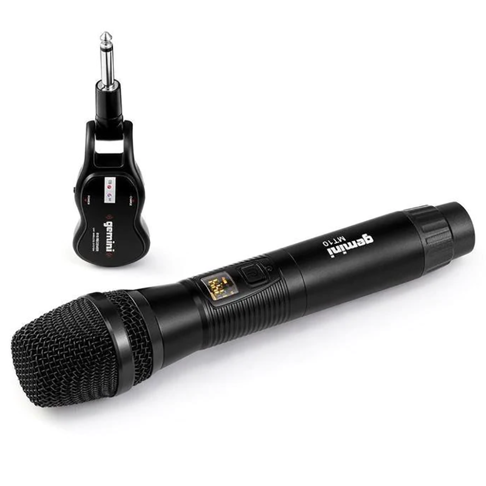 Gemini Sound GMU-M100 Handheld UHF USB-Rechargeable Wireless Microphone System