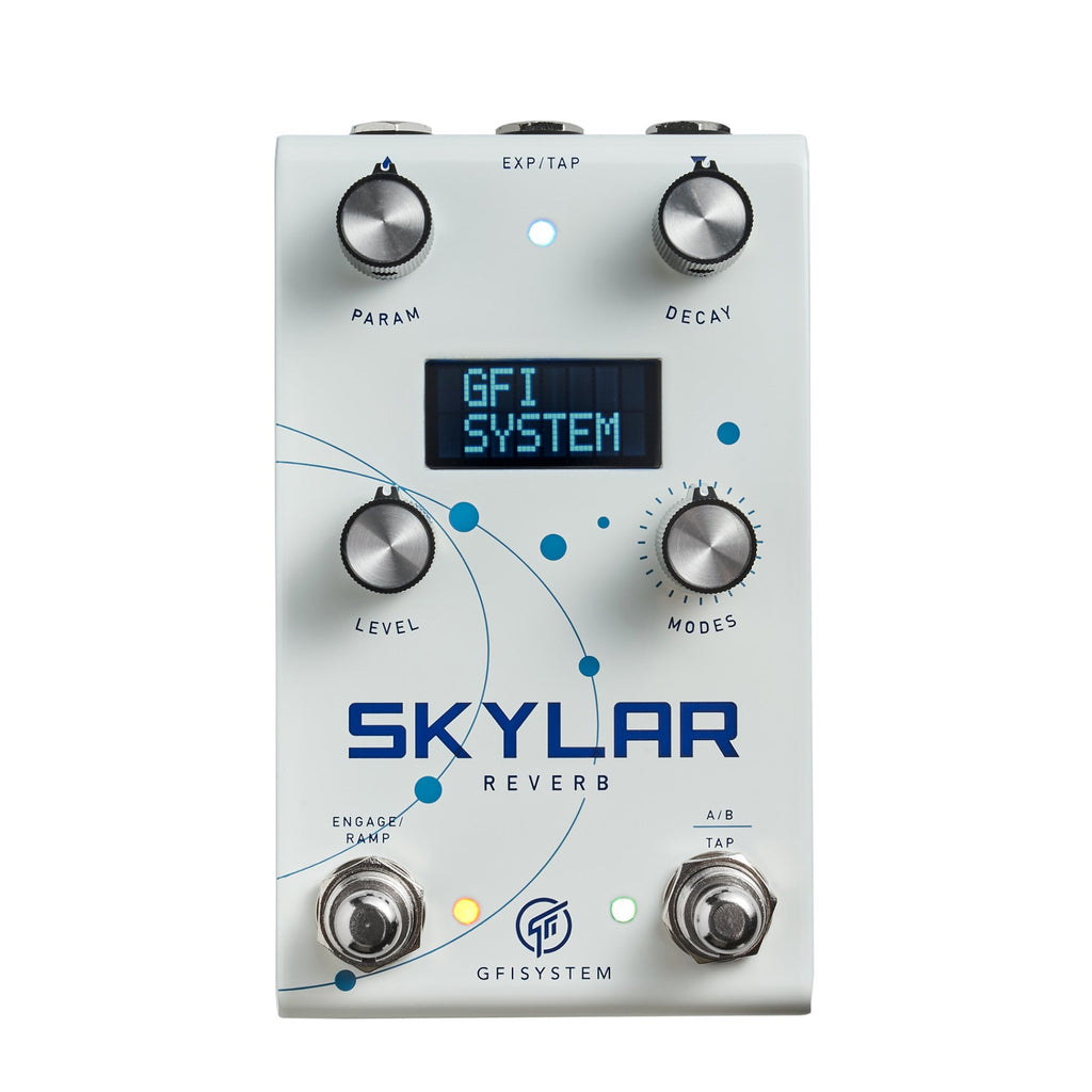 GFI System Skylar Stereo Reverb Guitar Effects Pedal