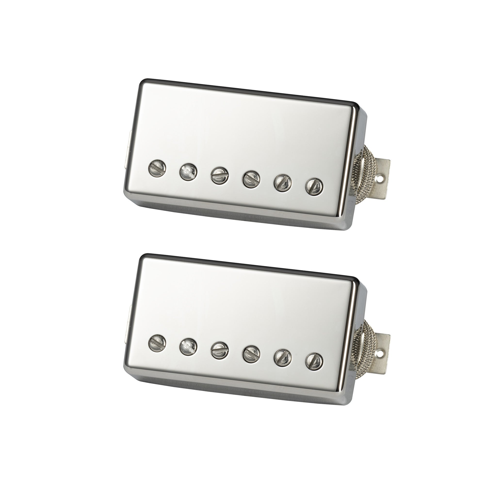 Gibson Greenybucker Guitar Humbucker Pickup Matched Set, Nickel Covers