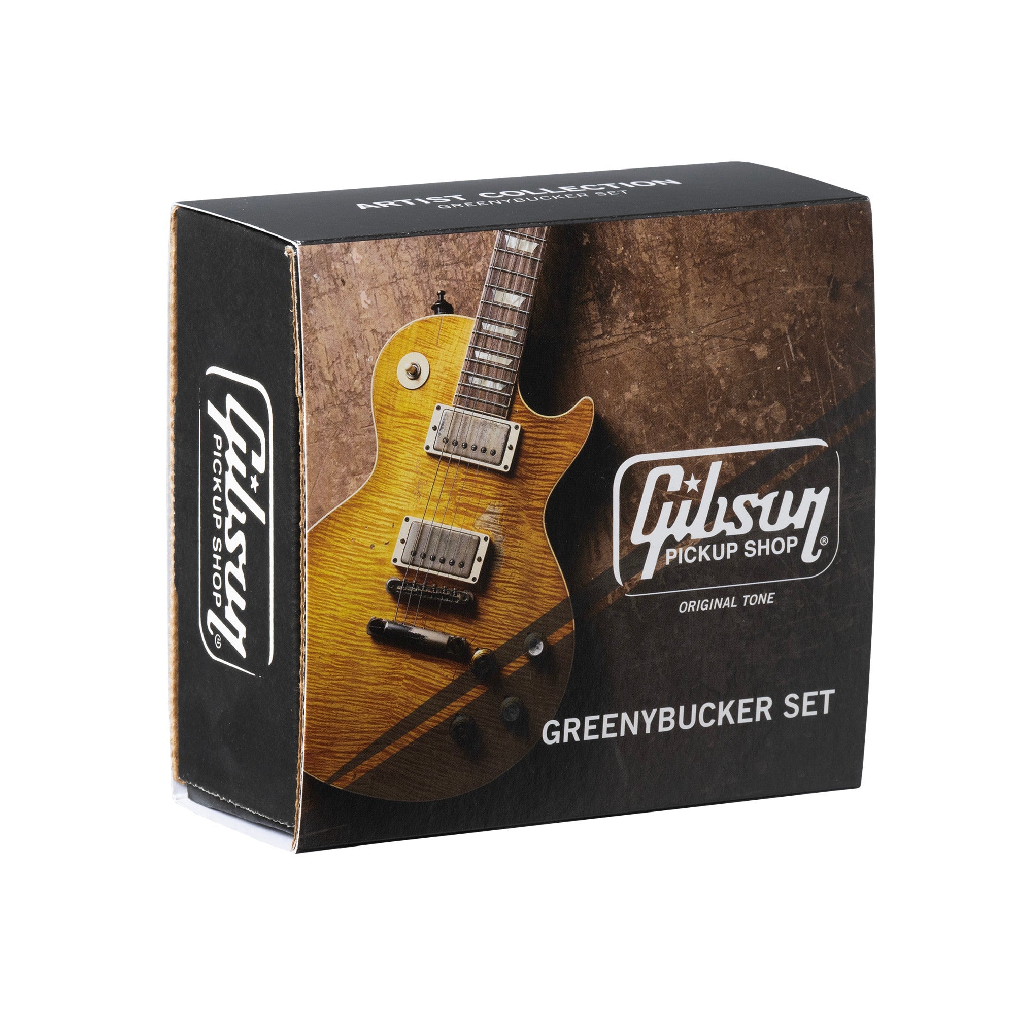 Gibson Greenybucker Guitar Humbucker Pickup Matched Set, Nickel Covers