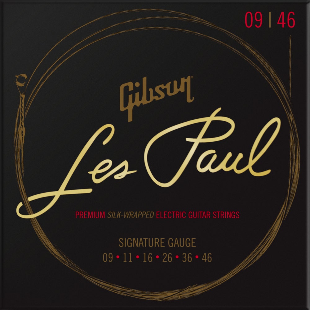 Gibson Guitars Les Paul Premium Electric Guitar Strings, Signature Guage, 9-46