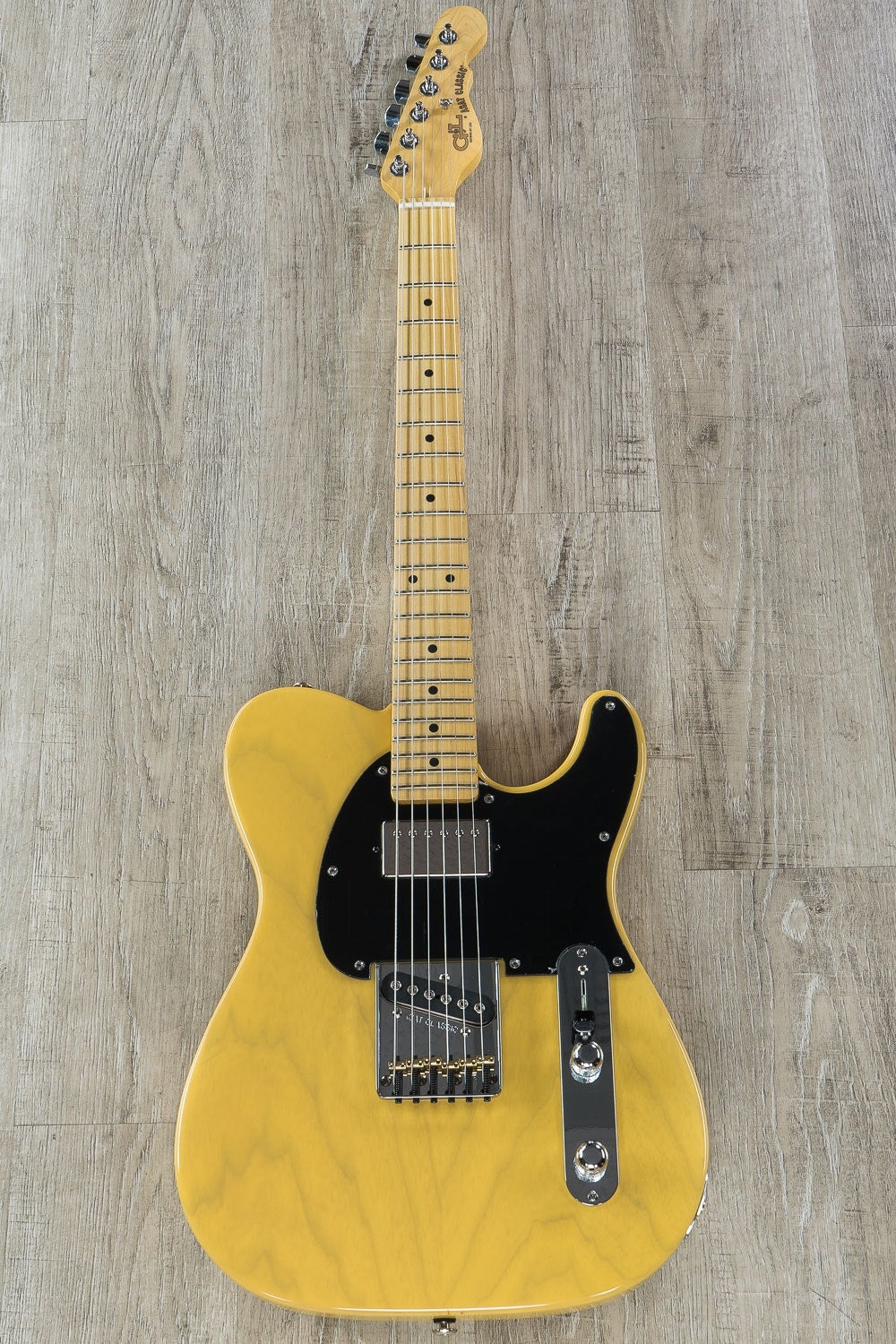 G&L USA ASAT Classic Bluesboy Electric Guitar, Maple Fretboard, Swamp Ash Body, Hard Case - Butterscotch Blonde