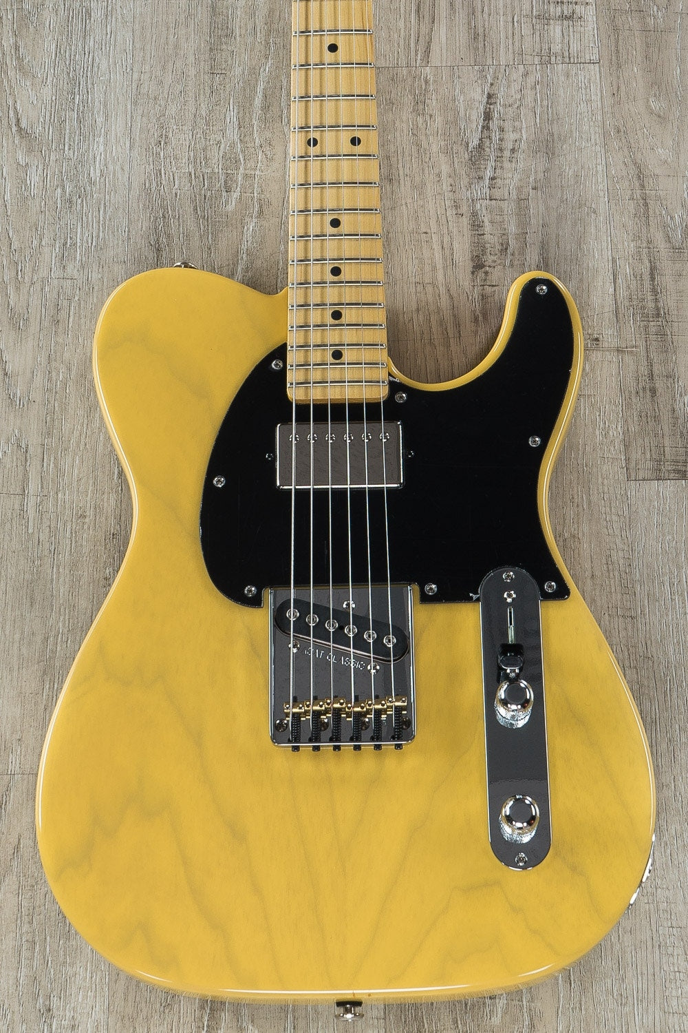 G&L USA ASAT Classic Bluesboy Electric Guitar, Maple Fretboard, Swamp Ash Body, Hard Case - Butterscotch Blonde