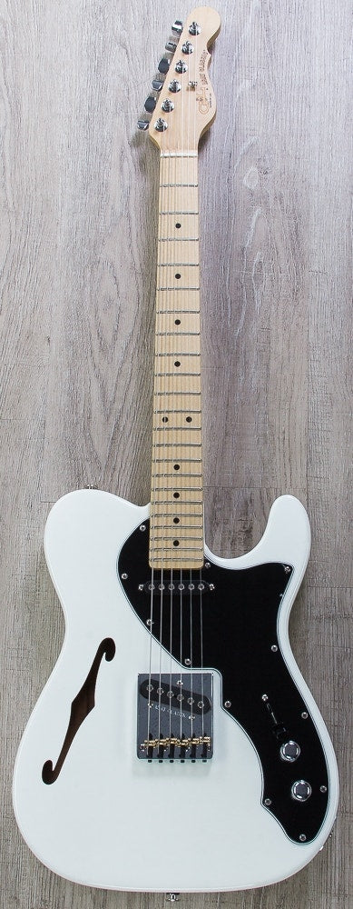 G&L USA ASAT Classic Thinline Electric Guitar, Maple Fingerboard, Hard Case - Alpine White (Open Box)